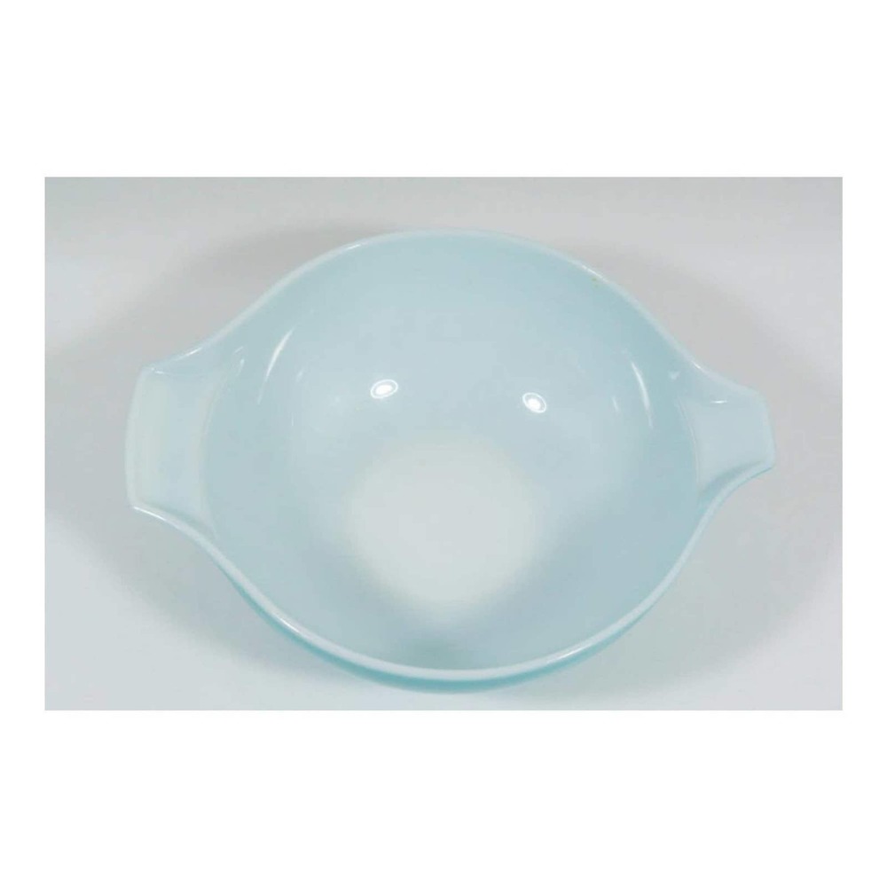Pyrex Butterprint 4 Qt Cinderella Bowl 444, Turquoise Pyrex - Picture 6 of 7